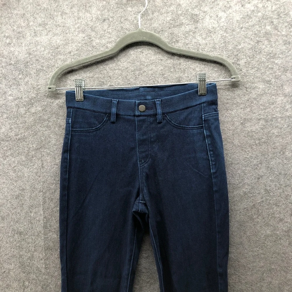 Uniqlo Ultra Stretch Legging Pants Womens XS Blue Jeggings Mid Rise Pull On - Picture 3 of 8